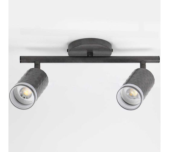 Изображение товара Светильник спот накладной двойной на круглом основании General Lighting Systems серия Кирпич с боковым рассеивателем WL-2GU 662085