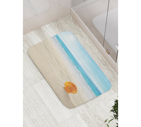Изображение товара Коврик противоскользящий JoyArty "Песчаная ракушка" для ванной, сауны, бассейна, bath_3007