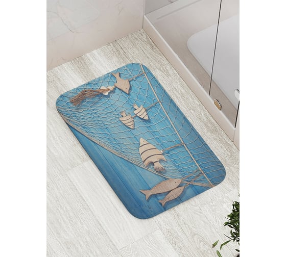 Изображение товара Коврик противоскользящий JoyArty "Сувенирный улов" для ванной, сауны, бассейна, bath_3006