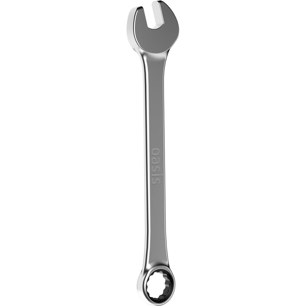 Изображение товара Гаечный ключ комбинированный с трещоткой Oasis 22 мм матовый хром