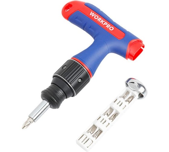 Изображение товара Отвертка с Т-образной ручкой WORKPRO WP 221072 7-В-1 с двойным приводом WP221072
