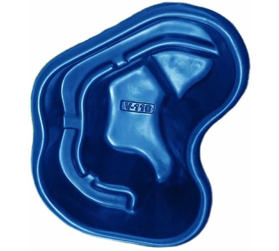 Изображение товара Декоративный садовый прочный пруд GLQ 110 л, 116x87x45 см, синий 110 GLQ синий