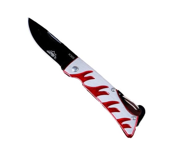 Изображение товара Перочинный нож Мастер К лезвие 7 см, рукоять Огонь, крепление-петля 204559