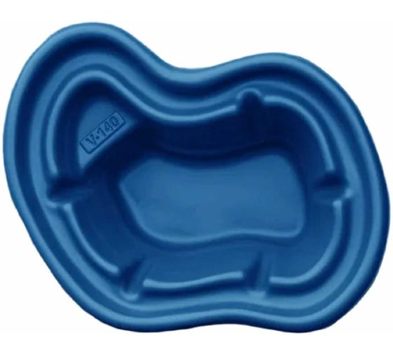 Изображение товара Декоративный пруд прочный 140 л, 120x90x40 см, синий GLQ ДжиЭлКью синий