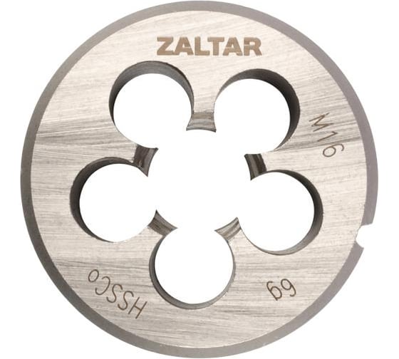 Изображение товара Плашка круглая резьбонарезная ZALTAR HSS-E, DIN 223, M16x2.0 ZA-03809