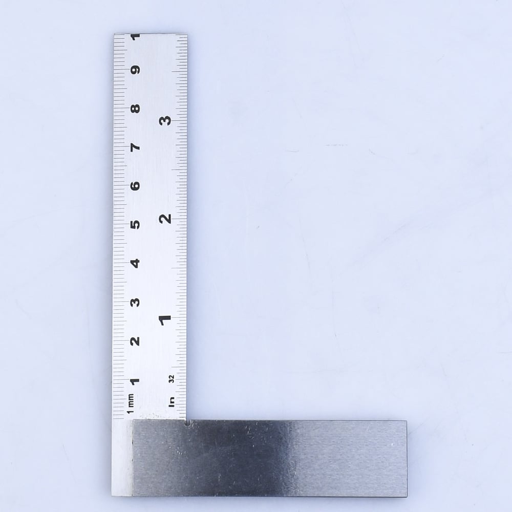 Изображение товара Угольник слесарный GOLDRATIO 150х90 мм с двусторонней шкалой