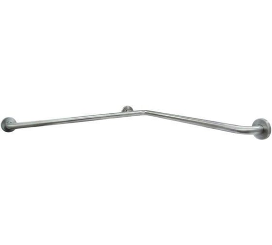 Изображение товара Поручень угловой NOFER 90º для двух стен с тремя точками опоры глянцевый 15052.B