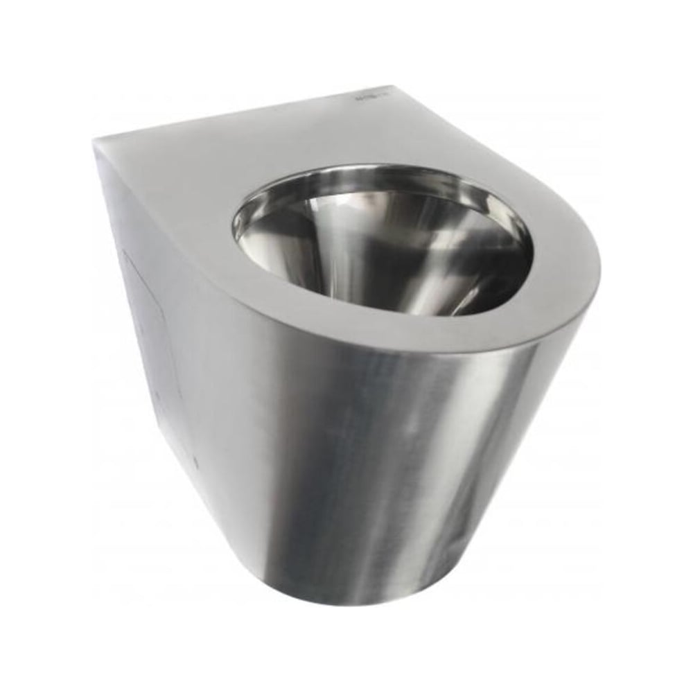 Изображение товара Унитаз из нержавеющей стали без сливного бака Nofer 13012.S матовый напольный