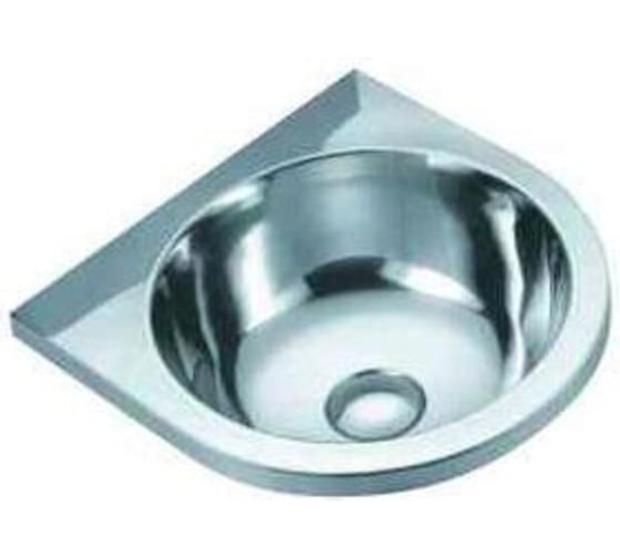 Изображение товара Раковина из нержавеющей стали настенная круглая 126x360x360 мм, шт Nofer 13036.A.S