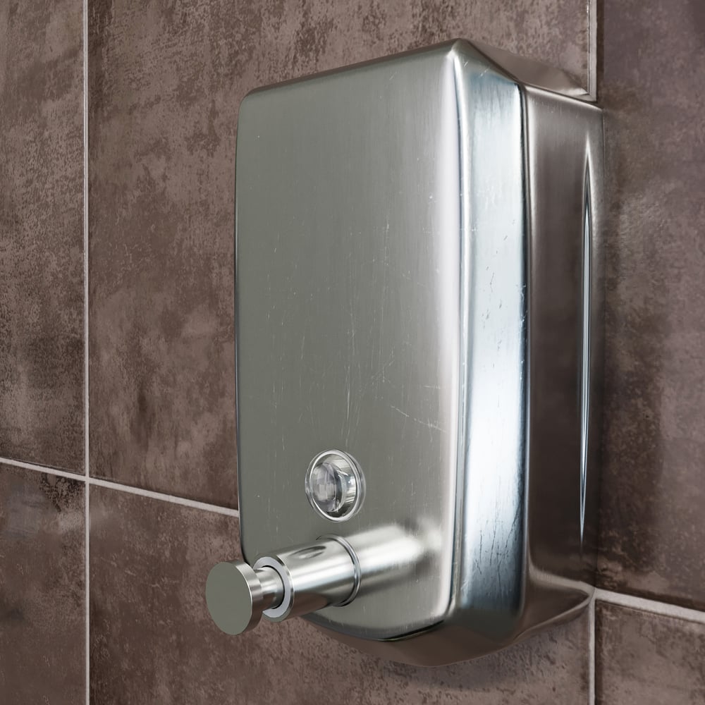 Изображение товара Диспенсер для мыла 1000 мл AISI 304 ZARATSU Z-A8/03 антивандальный настенный