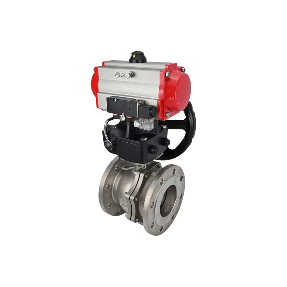 Изображение товара Кран шаровой DN.ru 316-316-PTFE-F-ISO-R Ду250 Ру16 с пневмоприводом