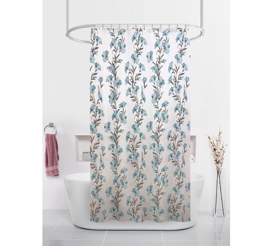 Изображение товара Штора для ванн Joy Home PEVA GX005-P1,178x183, Васильки 13671