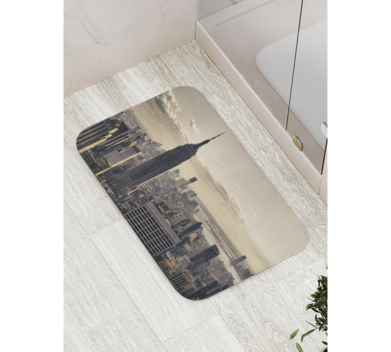 Изображение товара Коврик противоскользящий JoyArty "Вечер в нью йорке" для ванной, сауны, бассейна, bath_15545
