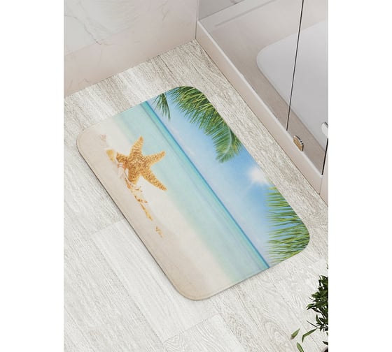 Изображение товара Коврик противоскользящий JoyArty "Звезда загорает" для ванной, сауны, бассейна, bath_13818