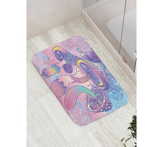Изображение товара Коврик противоскользящий JoyArty "Волшебные грибы" для ванной, сауны, бассейна, bath_78613