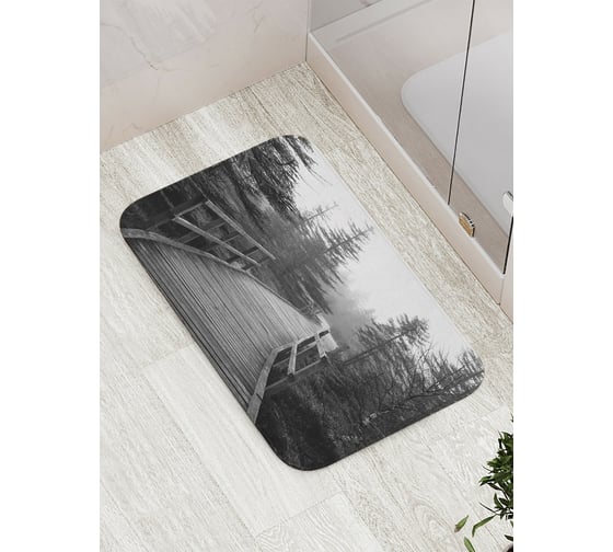 Изображение товара Коврик противоскользящий JoyArty "Еловый бор" для ванной, сауны, бассейна, bath_16095