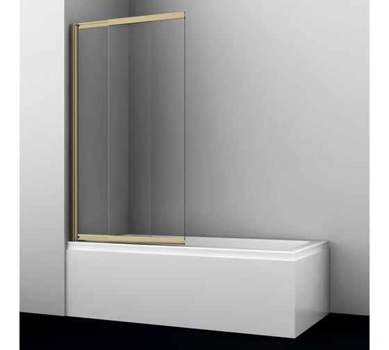 Изображение товара Стеклянная шторка на ванну WasserKRAFT Schunter 82S02-80