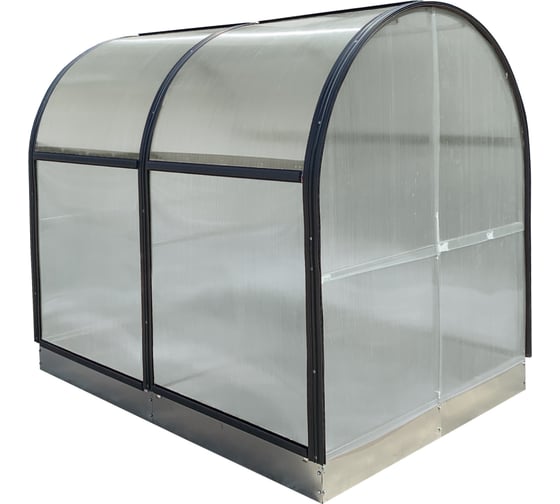 Изображение товара Парник ТМК Удача плюс 1,5м х 2 м х 1,8 м (высота) с грядкой, поликарбонат 3,7 мм TMK 117-661