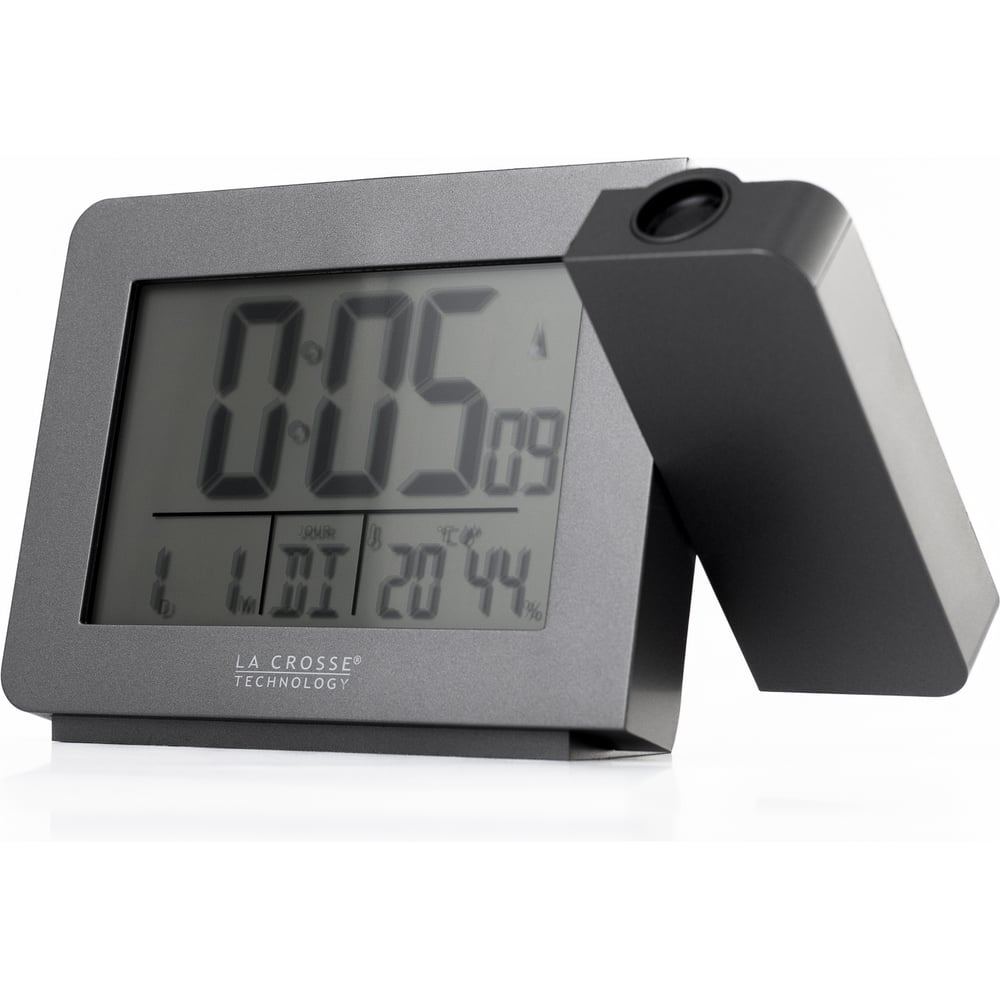 Изображение товара Проекционные часы настольные La Crosse Technology серые WT522