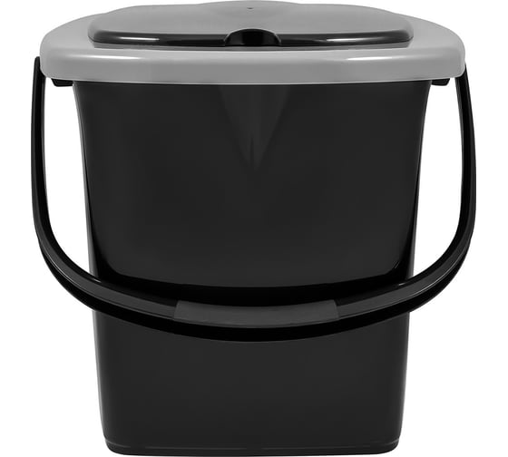 Изображение товара Ведро-туалет Plast Team 16 л, черный 275818
