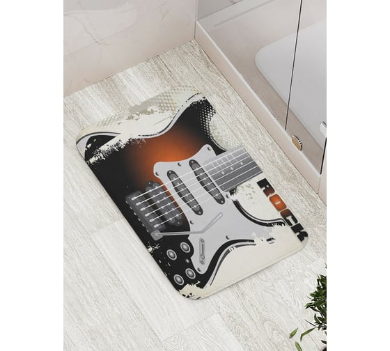 Изображение товара Коврик противоскользящий JoyArty "Рок-гитара" для ванной, сауны, бассейна, bath_51694