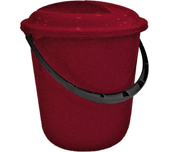 Изображение товара Ведро Spin&Clean Rock'n'Roll, с крышкой, 7 л, бордо 220527
