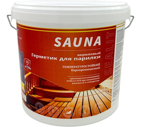 Изображение товара Герметик для бань и саун Sealit Sauna 7 кг, сосна 4020009