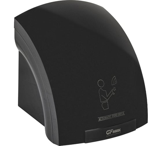 Изображение товара Сушилка для рук автоматическая, 1800Вт, модель КЛАССИКА, корпус АБС пластик, цвет ЧЁРНЫЙ. GFmark 6903-В 6903-B