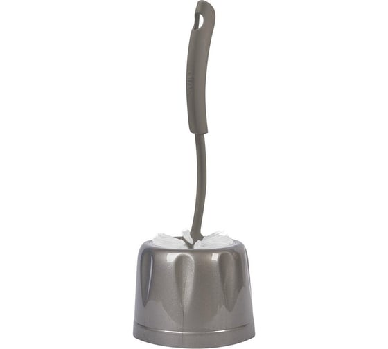 Изображение товара Ершик для унитаза Rock'n'Roll, с подставкой, пластик, антрацит Spin&Clean 247346