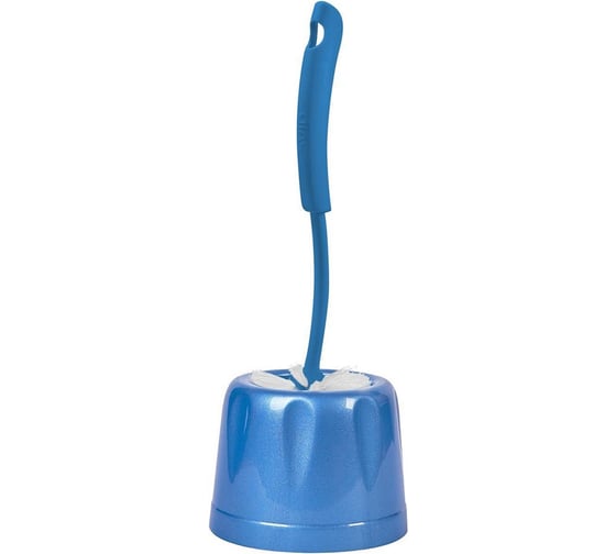 Изображение товара Ершик для унитаза Rock'n'Roll, с подставкой, пластик, индиго Spin&Clean 247344