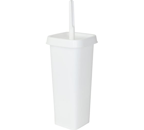 Изображение товара Ершик для унитаза Step, с подставкой, пластик, белый Spin&Clean 249490