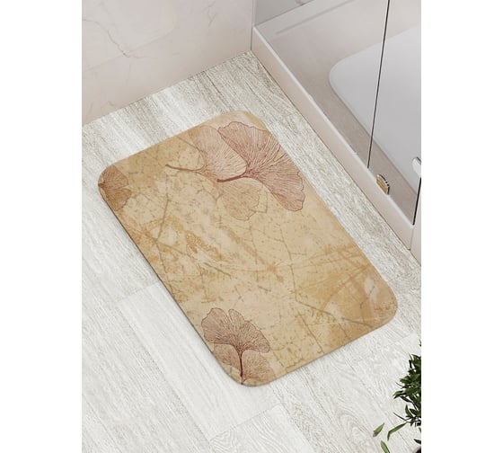 Изображение товара Коврик противоскользящий JoyArty "Таинственные листочки" для ванной, сауны, бассейна, bath_17447