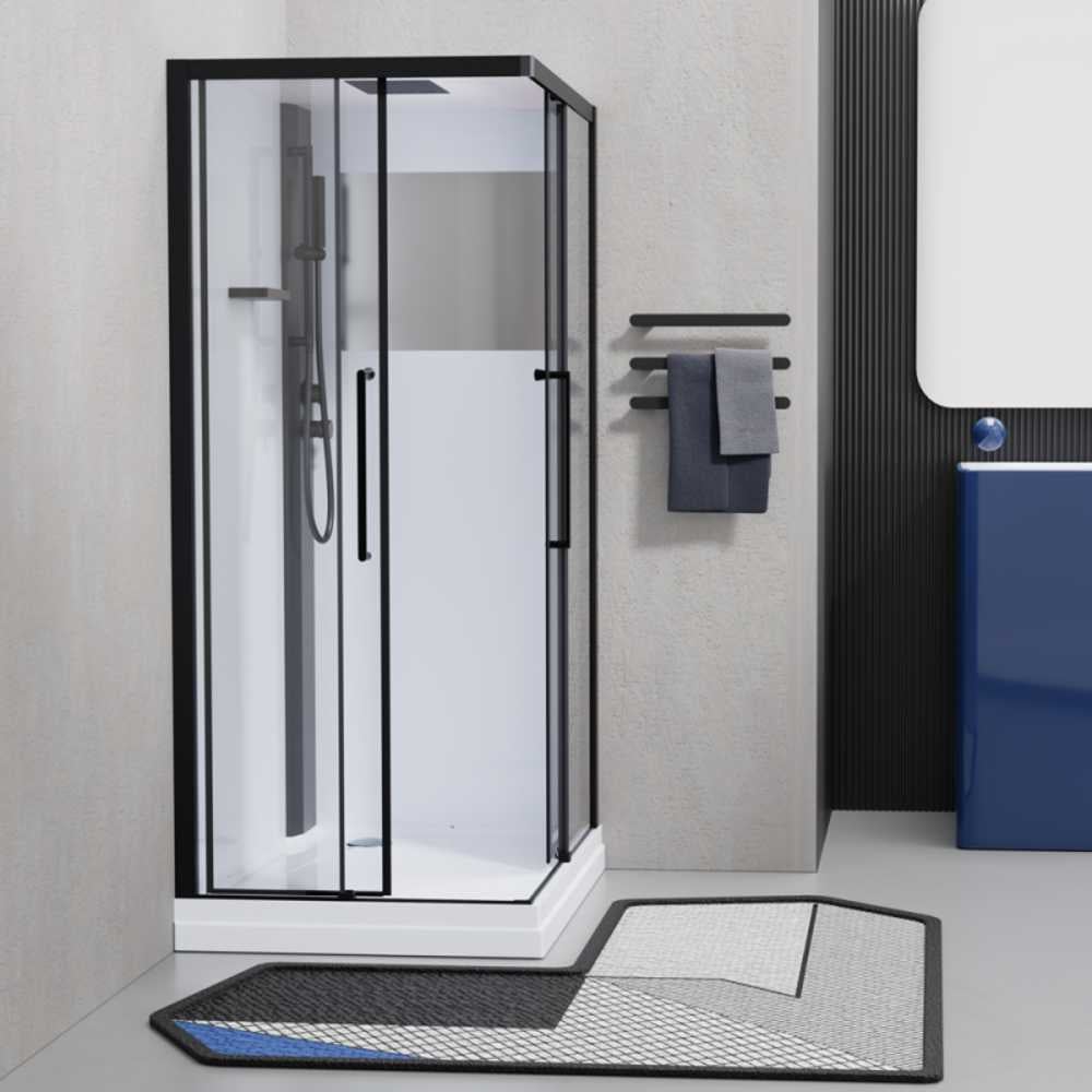 Изображение товара Душевая кабина Esbano ESM-100 CKR с прозрачным стеклом и верхним душем