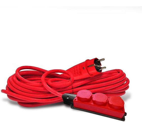 Изображение товара Удлинитель силовой DOMTOK 3 розетки IP-44 АРКТИК Морозостойкий КГ 3*1,5, 3,5кВт, з/к 10м 2599