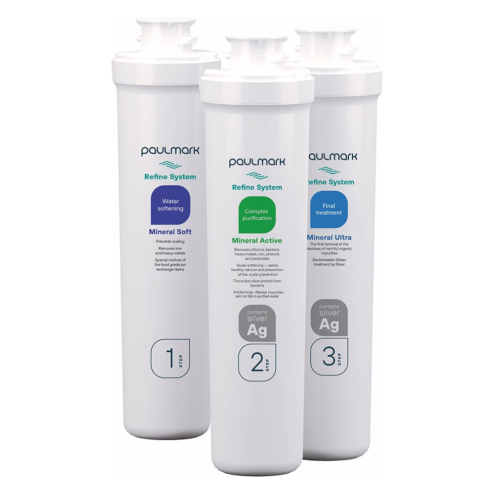 Изображение товара Комплект сменных картриджей Paulmark Mineral PM-220003 для очистки воды