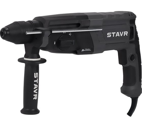 Изображение товара Перфоратор СТАВР SDS-PLUS, 30мм, горизонт, 1100Вт, Stavr SBH 1100-30AV, 3 режима, AVS, 3.2Дж, 0-1000об/мин, 0-5200уд/мин, кабель 3м (набор осн, кейс) 9030300314