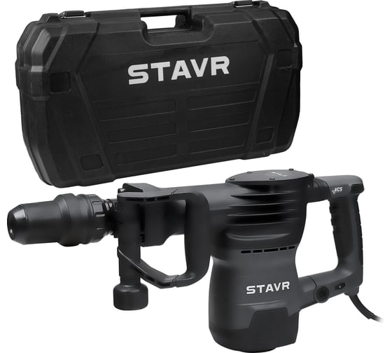 Изображение товара Молоток отбойный СТАВР SDS-MAX, 16.8 Дж, 9.7 кг, AVS 1600 Вт, STAVR SDH 1600 (в кейсе), 9030400114
