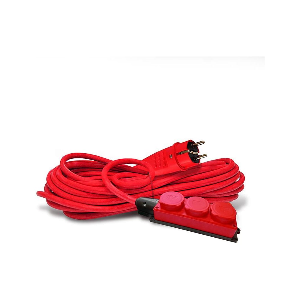 Изображение товара Удлинитель силовой DOMTOK 3 розетки IP44 Морозостойкий 50м