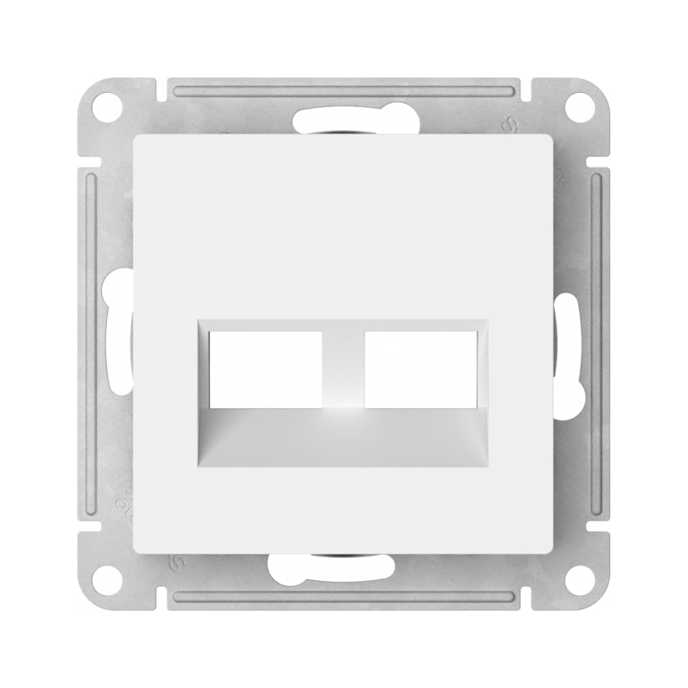 Изображение товара Накладка двойная Systeme Electric ATLASDESIGN для Keystone в цвете лотос