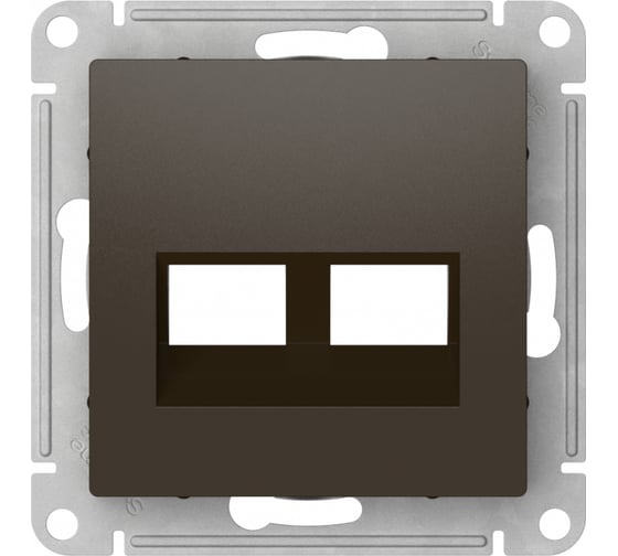 Изображение товара Накладка двойная Systeme Electric ATLASDESIGN для информационных функций типа Keystone, МОККО ATN000690