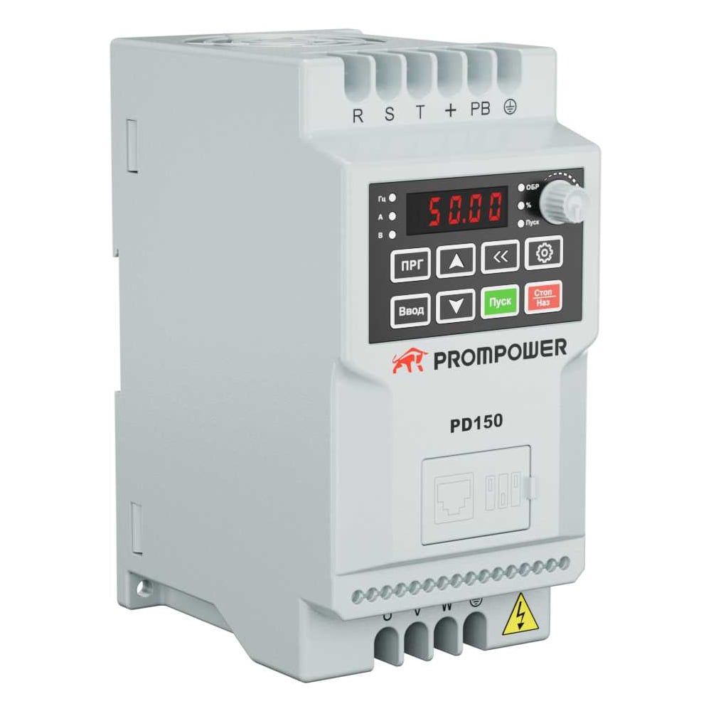 Изображение товара Преобразователь частоты Prompower PD150-A4004B, 380B, 1,5/2,5А, 0,4/0,75кВт PD150A4004B