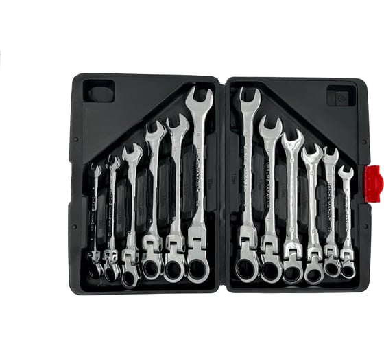 Изображение товара Набор ключей комбинированных с трещоткой Skole (BRG-HW) Бригачев 8-19мм 12pc BRG-HW12-0819