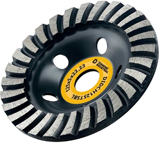Изображение товара Чашка алмазная Diamond Industrial Turbo Concrete Black Version 125*5*22,23 DIDCH125TSBL
