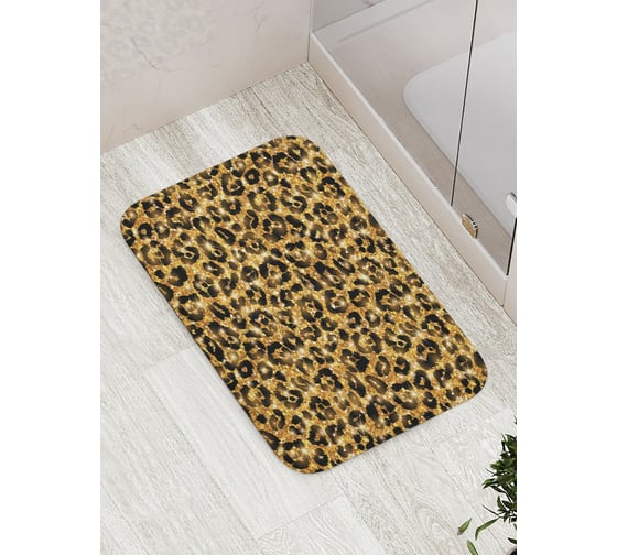 Изображение товара Коврик противоскользящий JoyArty "Леопардовый узор" для ванной, сауны, бассейна, bath_16489