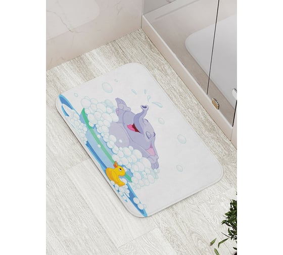 Изображение товара Коврик противоскользящий JoyArty "Ванна для слоника" для ванной, сауны, бассейна, bath_9540