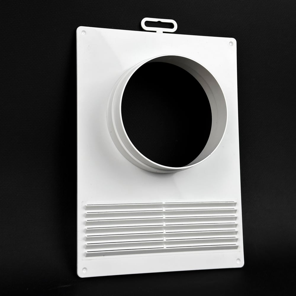 Изображение товара Торцевая площадка KRAFTAIR для воздуховода 180х250 мм, 115-120 мм диаметр, ABS пластик