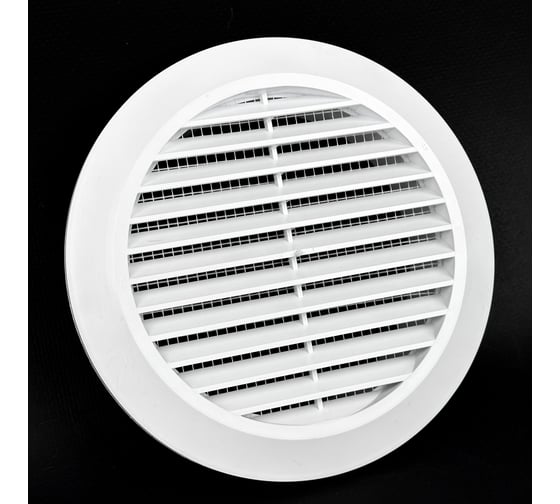 Изображение товара Решетка вентиляционная KRAFTAIR круглая 165 мм с фланцем для воздуховода 125 мм К014