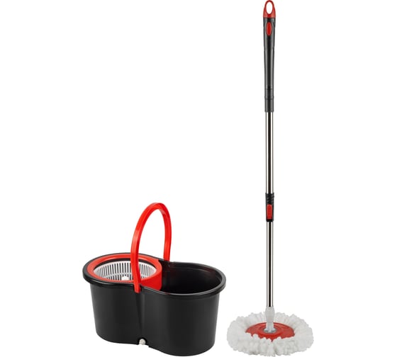 Изображение товара Швабра Рыжий кот «Торнадо» MopM-23 в комплекте с ведром 107581
