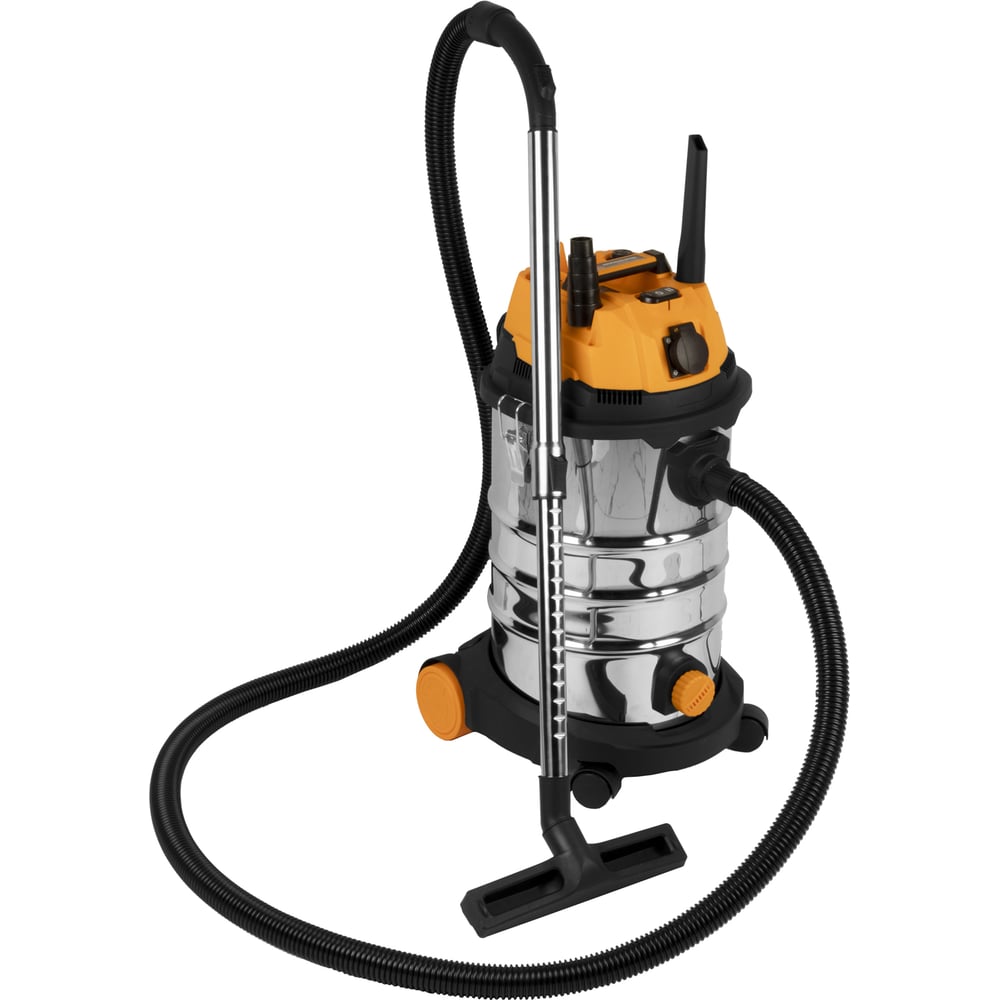 Изображение товара Промышленный пылесос WIEDERKRAFT 1600W/30L с подключением электроинструмента WDK-DUSTER L+
