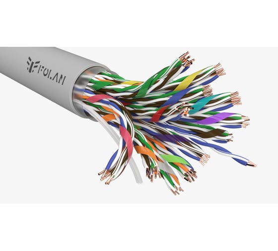 Изображение товара Кабель Folan U/UTP Cat 5e ZH нг(А)-HF 50x2х0,52 100 м O.U502052ZHHF.100